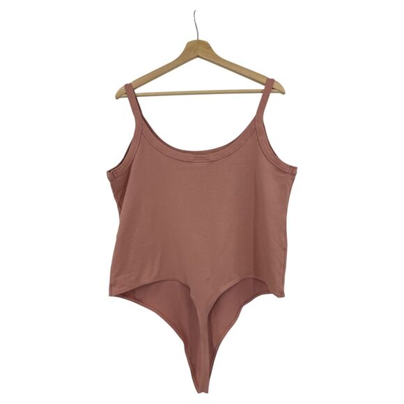 Nike Women's Plus Size 1X Bodysuit Blush tank top athletic exercise - Picture 2 of 7